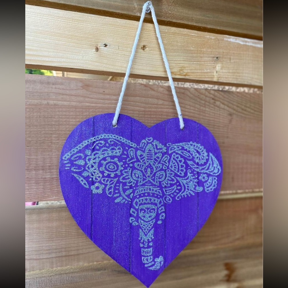 Elephant Sign wall or door hanging art